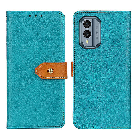 Custodia Portafoglio In Pelle Cover con Supporto K05Z per Nokia X30 5G Verde