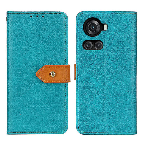 Custodia Portafoglio In Pelle Cover con Supporto K05Z per OnePlus 10R 5G Verde