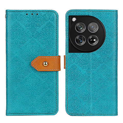 Custodia Portafoglio In Pelle Cover con Supporto K05Z per OnePlus 12 5G Verde