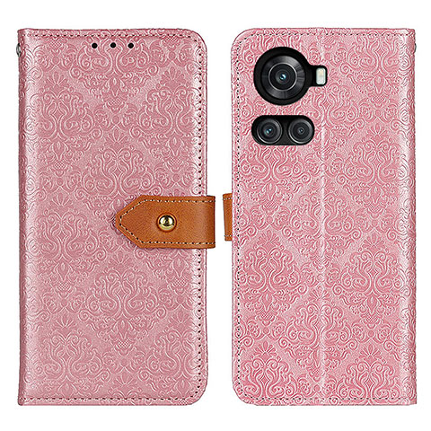 Custodia Portafoglio In Pelle Cover con Supporto K05Z per OnePlus Ace 5G Rosa