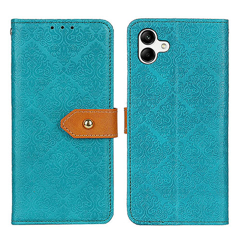 Custodia Portafoglio In Pelle Cover con Supporto K05Z per Samsung Galaxy A04E Verde