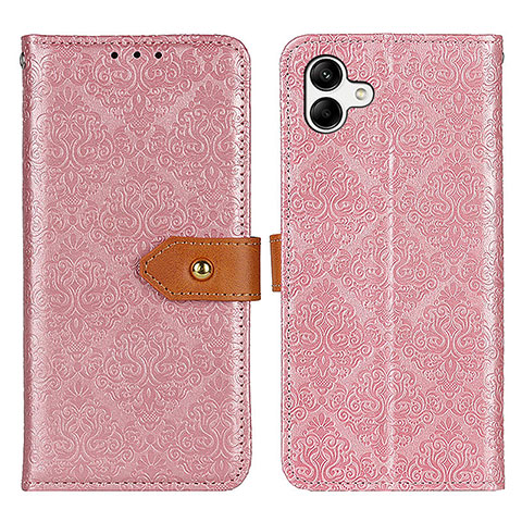 Custodia Portafoglio In Pelle Cover con Supporto K05Z per Samsung Galaxy M04 Rosa