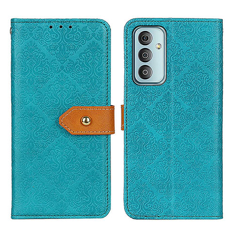 Custodia Portafoglio In Pelle Cover con Supporto K05Z per Samsung Galaxy M13 4G Verde