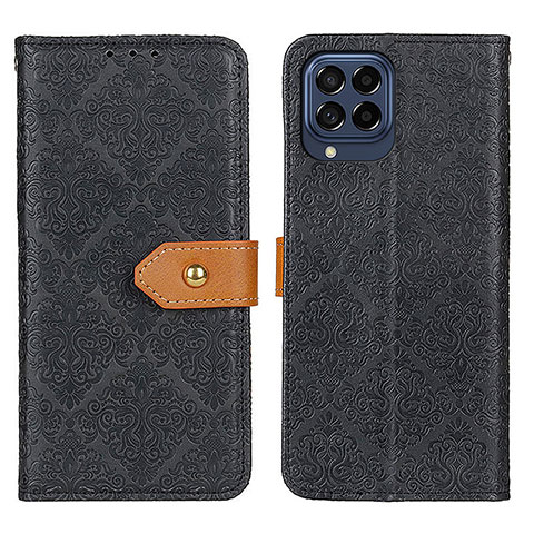 Custodia Portafoglio In Pelle Cover con Supporto K05Z per Samsung Galaxy M53 5G Nero