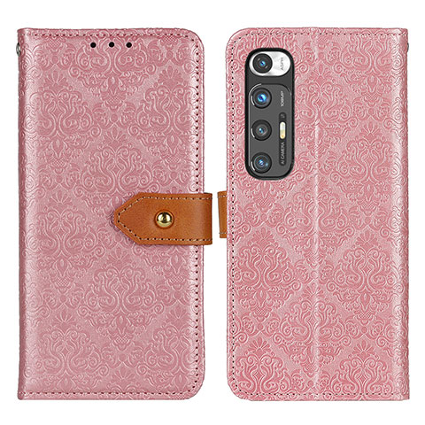 Custodia Portafoglio In Pelle Cover con Supporto K05Z per Xiaomi Mi 10S 5G Rosa