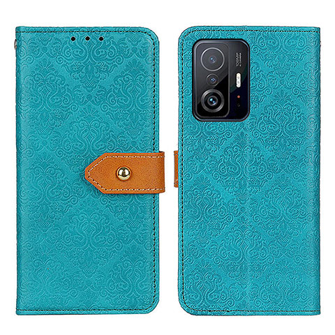 Custodia Portafoglio In Pelle Cover con Supporto K05Z per Xiaomi Mi 11T Pro 5G Verde