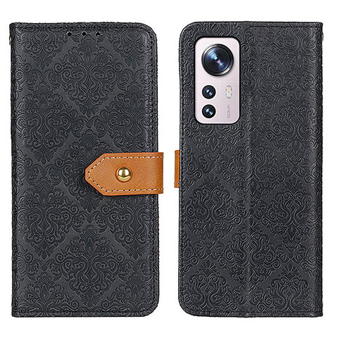 Custodia Portafoglio In Pelle Cover con Supporto K05Z per Xiaomi Mi 12 Lite 5G Nero