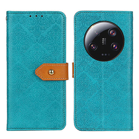 Custodia Portafoglio In Pelle Cover con Supporto K05Z per Xiaomi Mi 13 Ultra 5G Verde