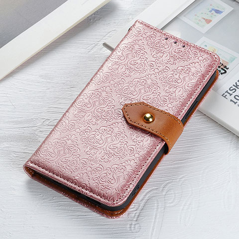 Custodia Portafoglio In Pelle Cover con Supporto K05Z per Xiaomi POCO C31 Rosa