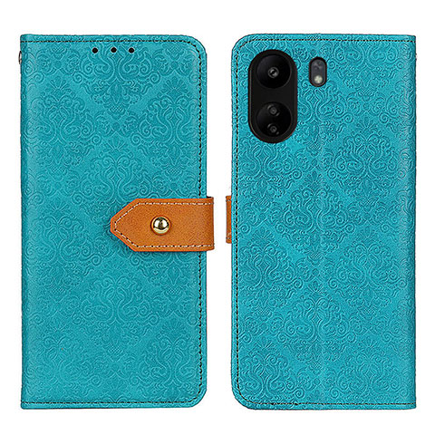 Custodia Portafoglio In Pelle Cover con Supporto K05Z per Xiaomi Poco C65 Verde