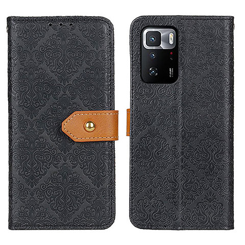 Custodia Portafoglio In Pelle Cover con Supporto K05Z per Xiaomi Poco X3 GT 5G Nero