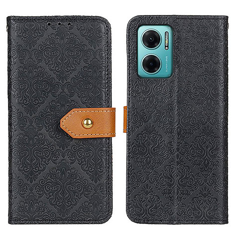 Custodia Portafoglio In Pelle Cover con Supporto K05Z per Xiaomi Redmi 10 Prime Plus 5G Nero