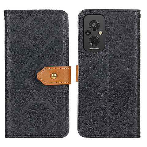 Custodia Portafoglio In Pelle Cover con Supporto K05Z per Xiaomi Redmi 11 Prime 4G Nero