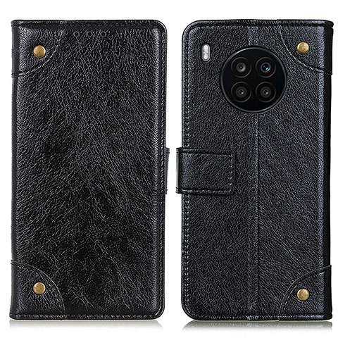 Custodia Portafoglio In Pelle Cover con Supporto K06Z per Huawei Nova 8i Nero