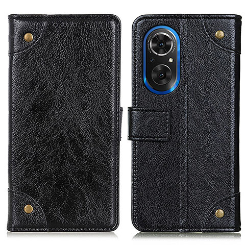 Custodia Portafoglio In Pelle Cover con Supporto K06Z per Huawei Nova 9 SE Nero