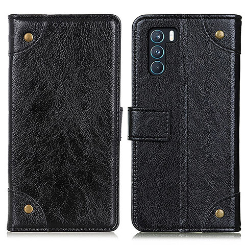 Custodia Portafoglio In Pelle Cover con Supporto K06Z per Oppo K9 Pro 5G Nero