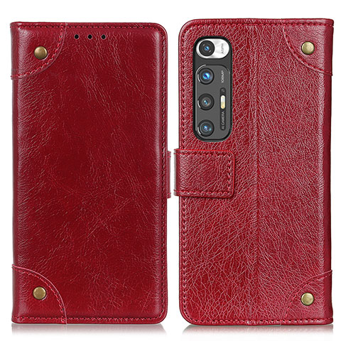 Custodia Portafoglio In Pelle Cover con Supporto K06Z per Xiaomi Mi 10S 5G Rosso