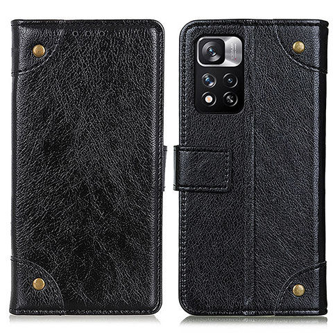 Custodia Portafoglio In Pelle Cover con Supporto K06Z per Xiaomi Mi 11i 5G (2022) Nero