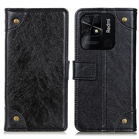 Custodia Portafoglio In Pelle Cover con Supporto K06Z per Xiaomi Redmi 10C 4G Nero