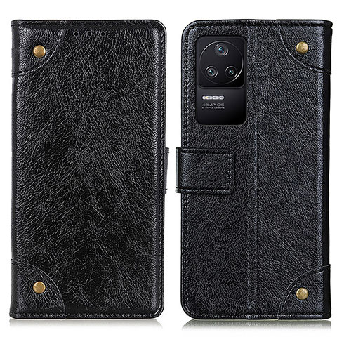 Custodia Portafoglio In Pelle Cover con Supporto K06Z per Xiaomi Redmi K40S 5G Nero