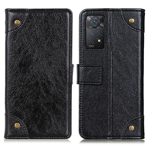 Custodia Portafoglio In Pelle Cover con Supporto K06Z per Xiaomi Redmi Note 11 Pro 5G Nero