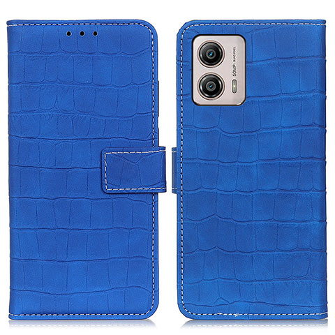 Custodia Portafoglio In Pelle Cover con Supporto K07Z per Motorola Moto G53 5G Blu