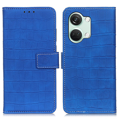 Custodia Portafoglio In Pelle Cover con Supporto K07Z per OnePlus Nord 3 5G Blu