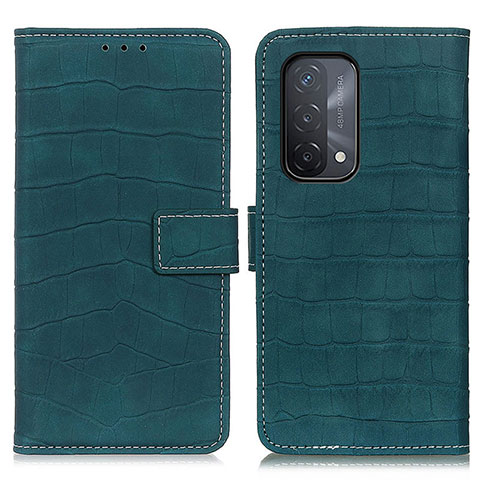 Custodia Portafoglio In Pelle Cover con Supporto K07Z per OnePlus Nord N200 5G Verde