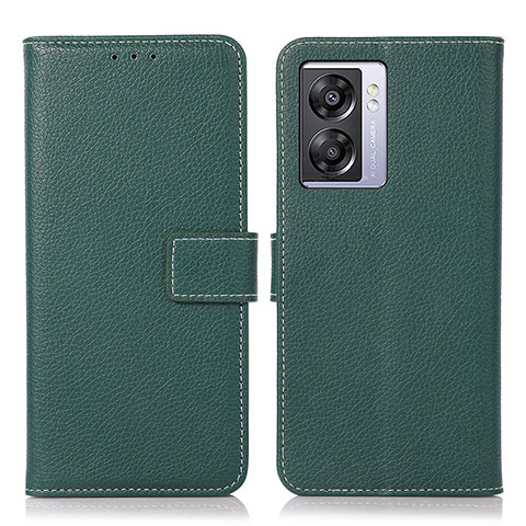 Custodia Portafoglio In Pelle Cover con Supporto K07Z per OnePlus Nord N300 5G Verde