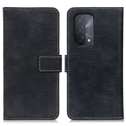 Custodia Portafoglio In Pelle Cover con Supporto K07Z per Oppo A74 5G Nero