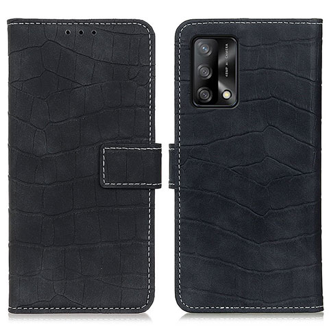 Custodia Portafoglio In Pelle Cover con Supporto K07Z per Oppo Reno6 Lite Nero