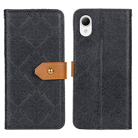 Custodia Portafoglio In Pelle Cover con Supporto K07Z per Samsung Galaxy A23s Nero