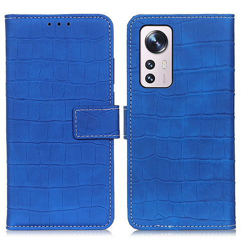 Custodia Portafoglio In Pelle Cover con Supporto K07Z per Xiaomi Mi 12 5G Blu