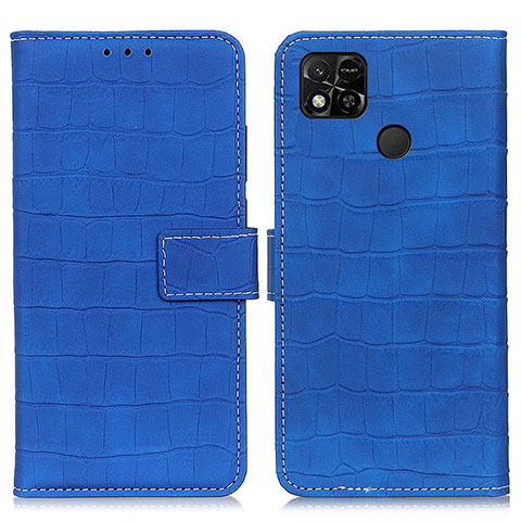 Custodia Portafoglio In Pelle Cover con Supporto K07Z per Xiaomi POCO C3 Blu