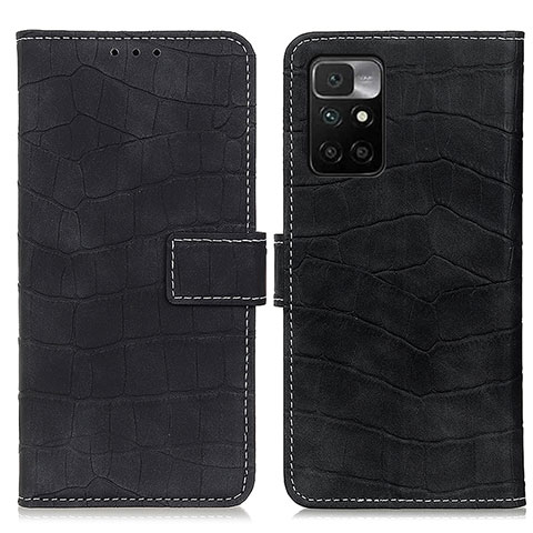 Custodia Portafoglio In Pelle Cover con Supporto K07Z per Xiaomi Redmi 10 (2022) Nero