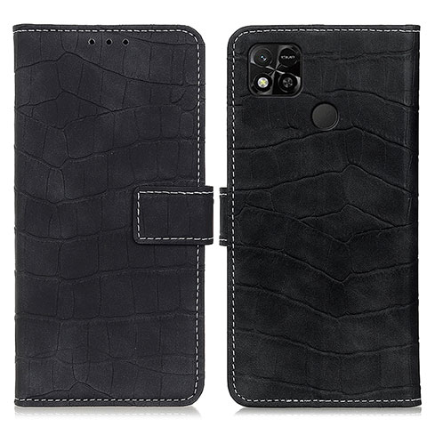 Custodia Portafoglio In Pelle Cover con Supporto K07Z per Xiaomi Redmi 9C NFC Nero