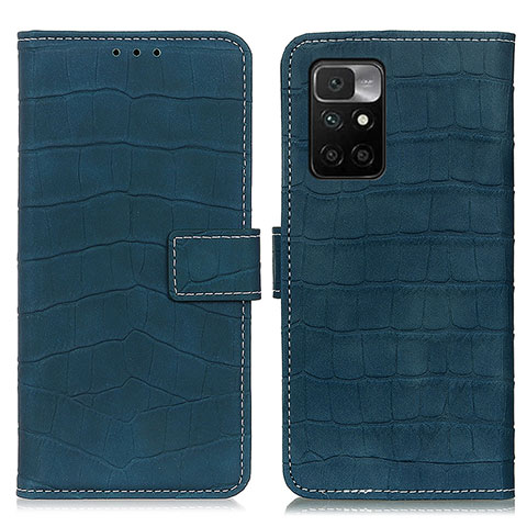 Custodia Portafoglio In Pelle Cover con Supporto K07Z per Xiaomi Redmi Note 11 4G (2021) Verde