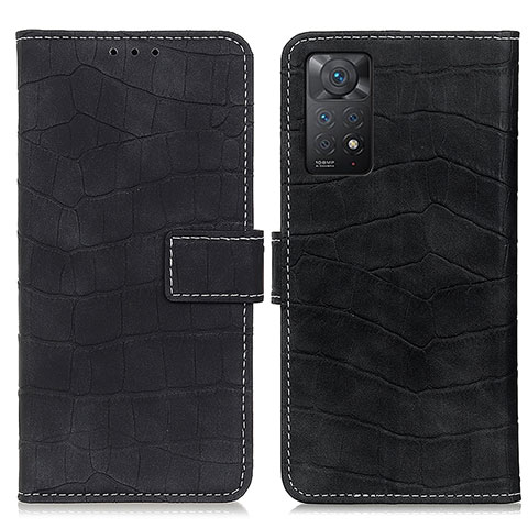 Custodia Portafoglio In Pelle Cover con Supporto K07Z per Xiaomi Redmi Note 11 Pro 4G Nero