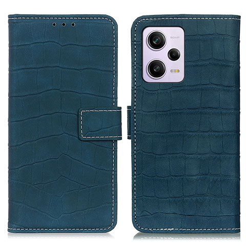 Custodia Portafoglio In Pelle Cover con Supporto K07Z per Xiaomi Redmi Note 12 Explorer Verde