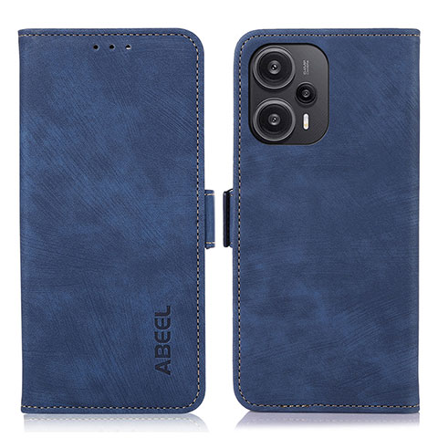 Custodia Portafoglio In Pelle Cover con Supporto K07Z per Xiaomi Redmi Note 12 Turbo 5G Blu