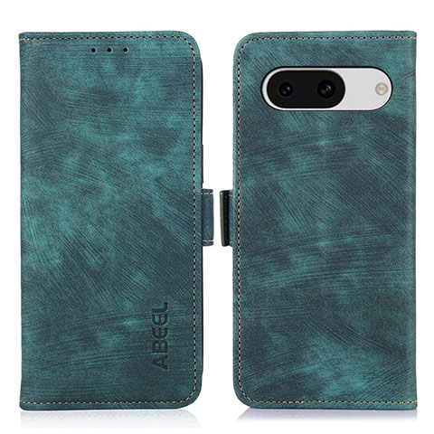 Custodia Portafoglio In Pelle Cover con Supporto K08Z per Google Pixel 8a 5G Verde