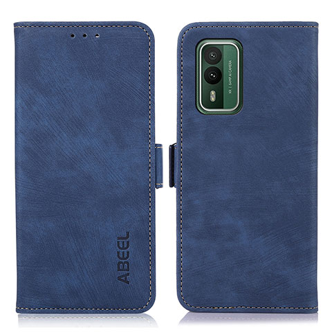 Custodia Portafoglio In Pelle Cover con Supporto K08Z per Nokia XR21 Blu