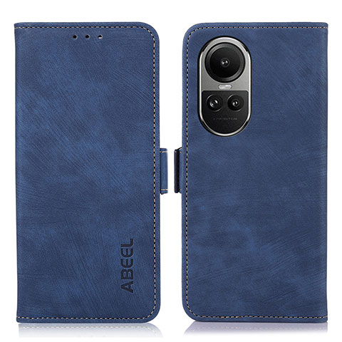 Custodia Portafoglio In Pelle Cover con Supporto K08Z per Oppo Reno10 5G Blu