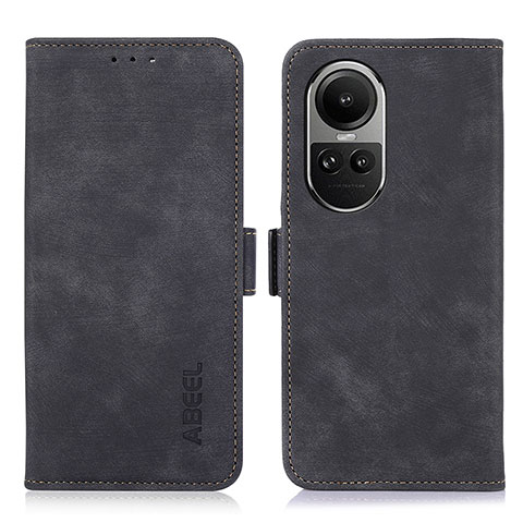 Custodia Portafoglio In Pelle Cover con Supporto K08Z per Oppo Reno10 5G Nero