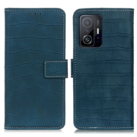 Custodia Portafoglio In Pelle Cover con Supporto K08Z per Xiaomi Mi 11T 5G Verde