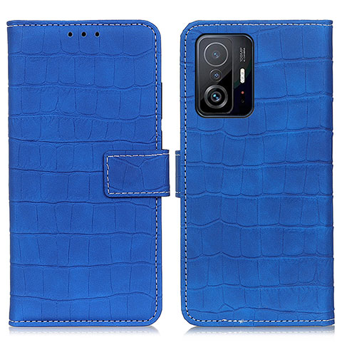 Custodia Portafoglio In Pelle Cover con Supporto K08Z per Xiaomi Mi 11T Pro 5G Blu