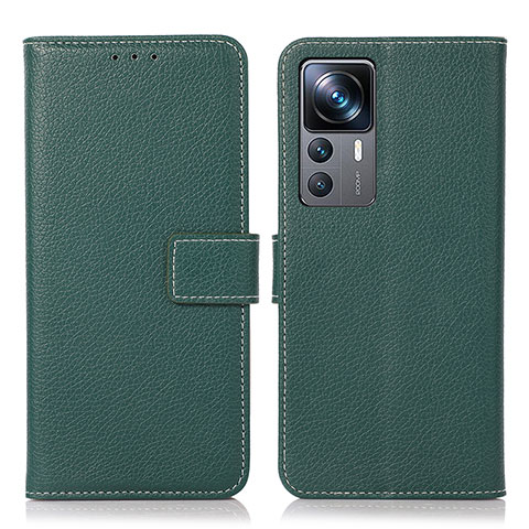 Custodia Portafoglio In Pelle Cover con Supporto K08Z per Xiaomi Mi 12T 5G Verde