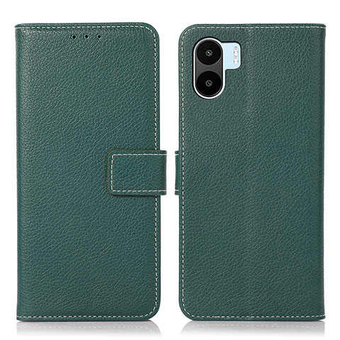 Custodia Portafoglio In Pelle Cover con Supporto K08Z per Xiaomi Redmi A1 Verde