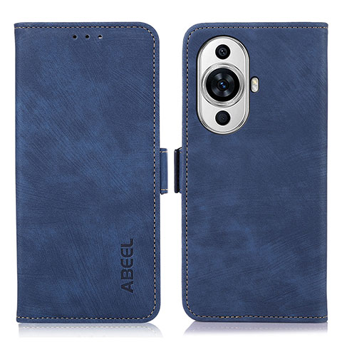 Custodia Portafoglio In Pelle Cover con Supporto K09Z per Huawei Nova 11 Ultra Blu