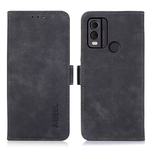 Custodia Portafoglio In Pelle Cover con Supporto K09Z per Nokia C22 Nero